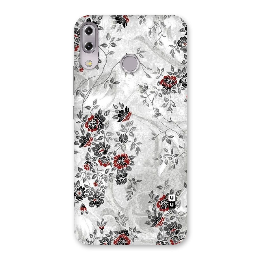 Pleasing Grey Floral Back Case for Zenfone 5Z