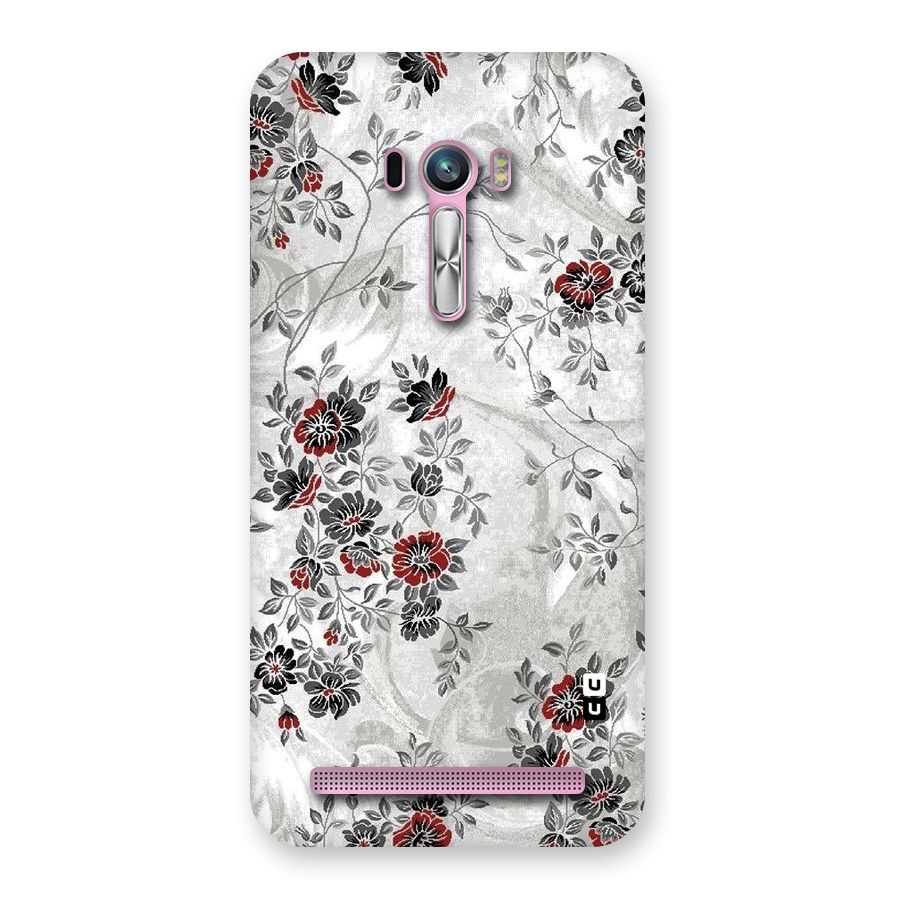 Pleasing Grey Floral Back Case for Zenfone Selfie