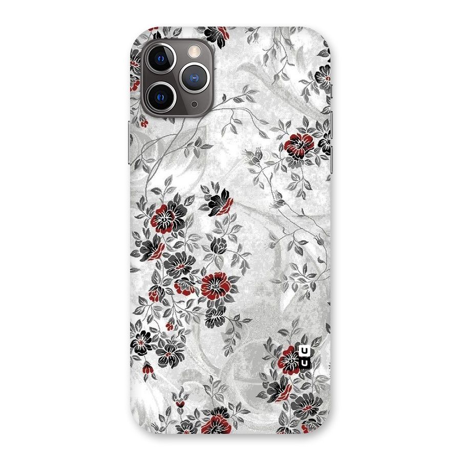 Pleasing Grey Floral Back Case for iPhone 11 Pro Max
