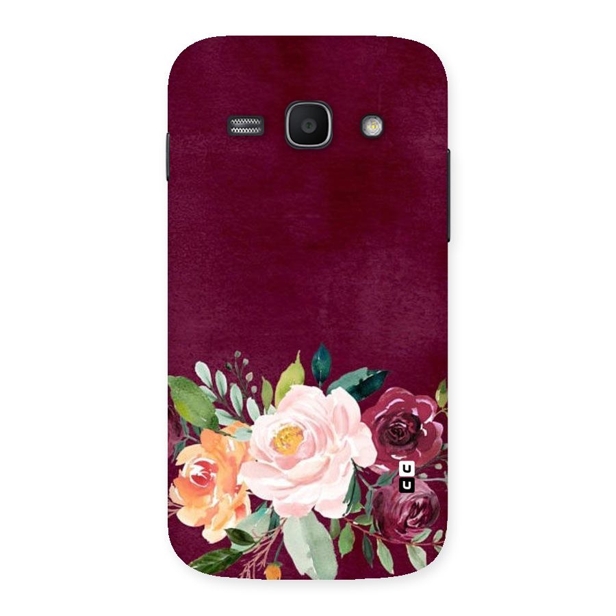 Plum Floral Design Back Case for Galaxy Ace 3