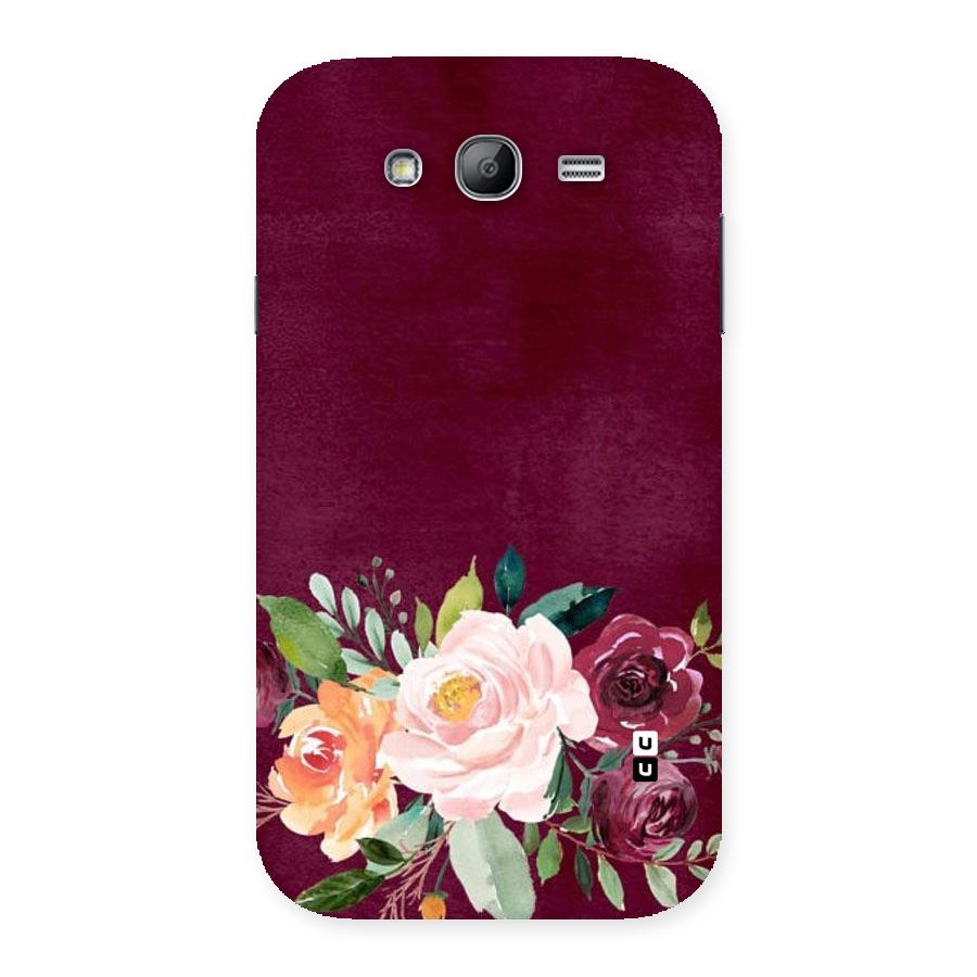 Plum Floral Design Back Case for Galaxy Grand Neo Plus