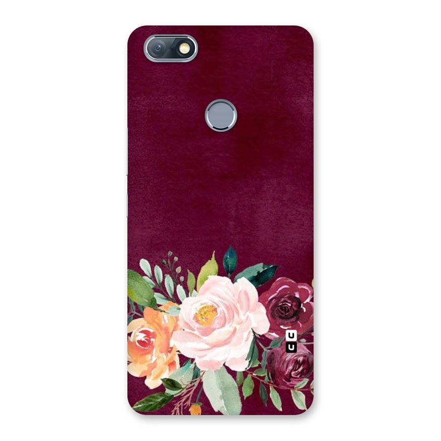 Plum Floral Design Back Case for Infinix Note 5