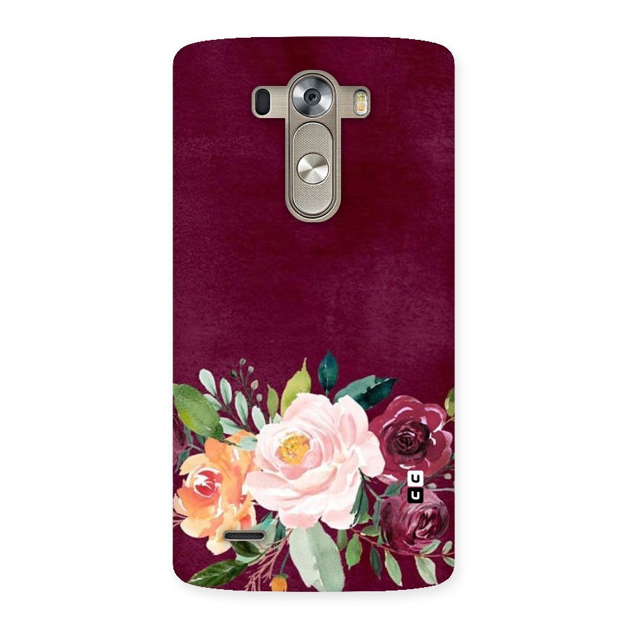 Plum Floral Design Back Case for LG G3