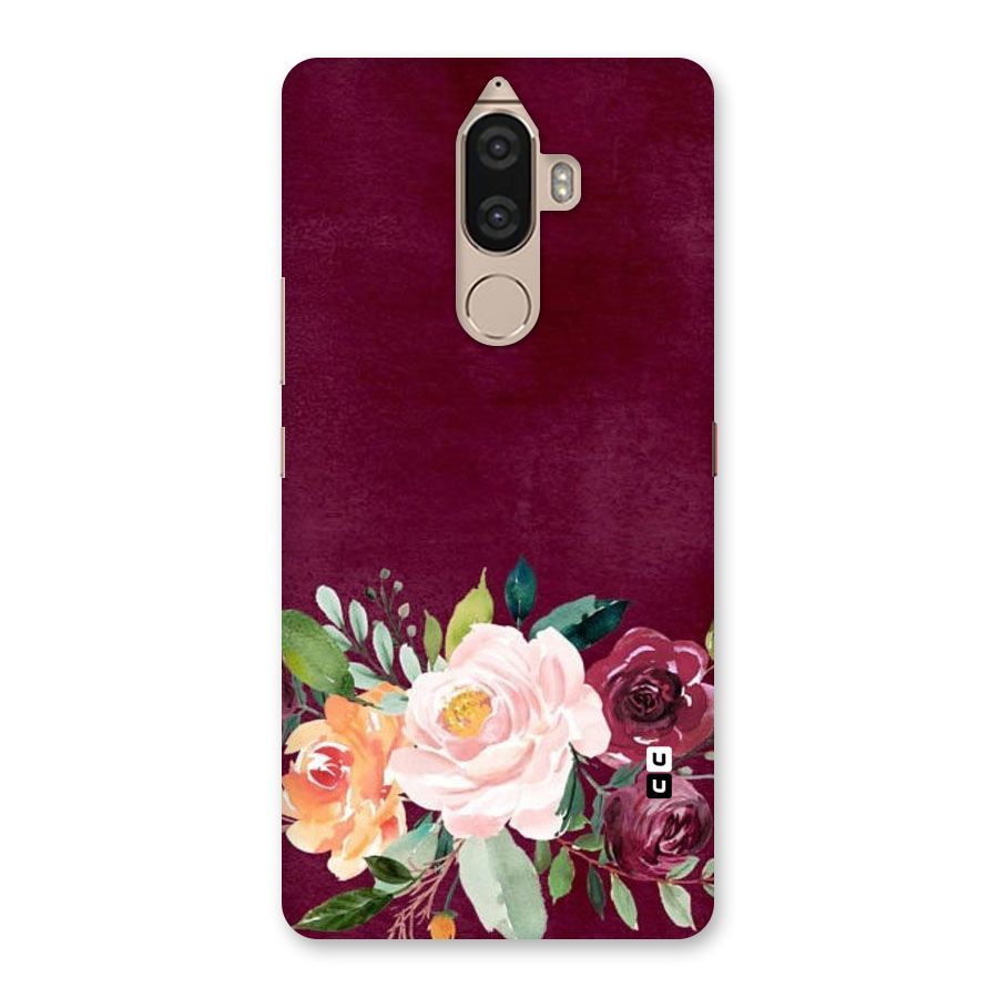 Plum Floral Design Back Case for Lenovo K8 Note