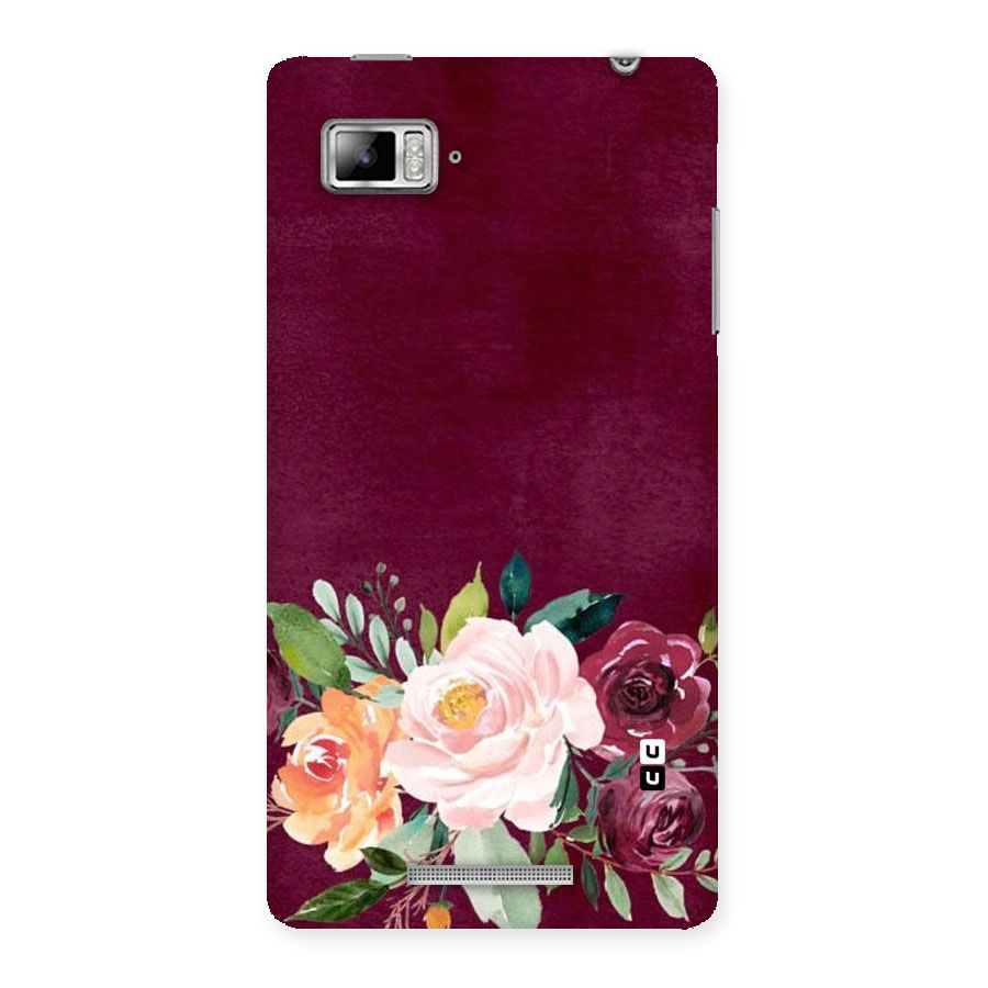 Plum Floral Design Back Case for Lenovo Vibe Z K910