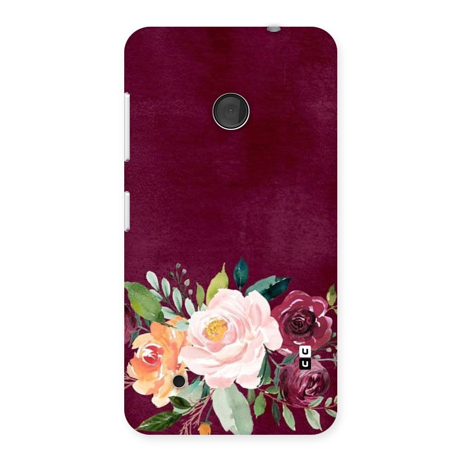 Plum Floral Design Back Case for Lumia 530