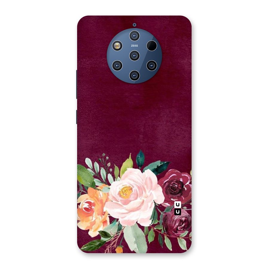 Plum Floral Design Back Case for Nokia 9 PureView