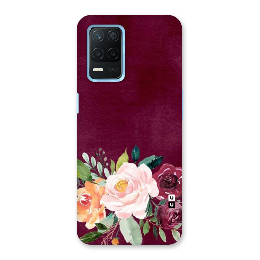 Plum Floral Design Back Case for Realme 8 5G