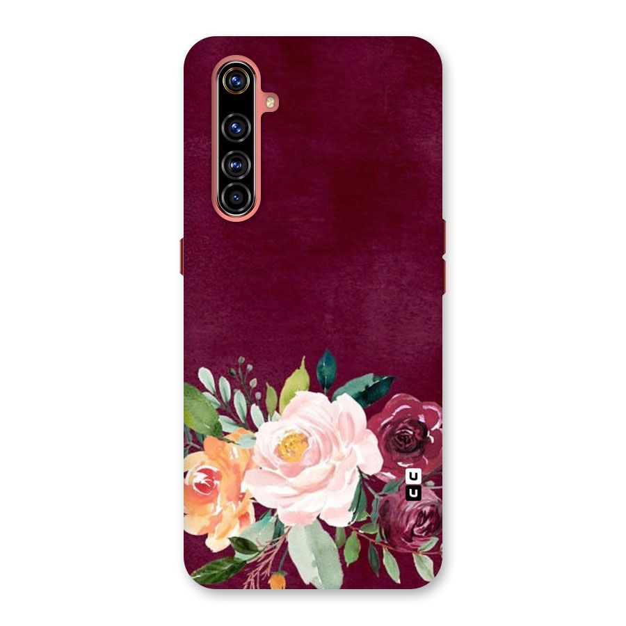 Plum Floral Design Back Case for Realme X50 Pro