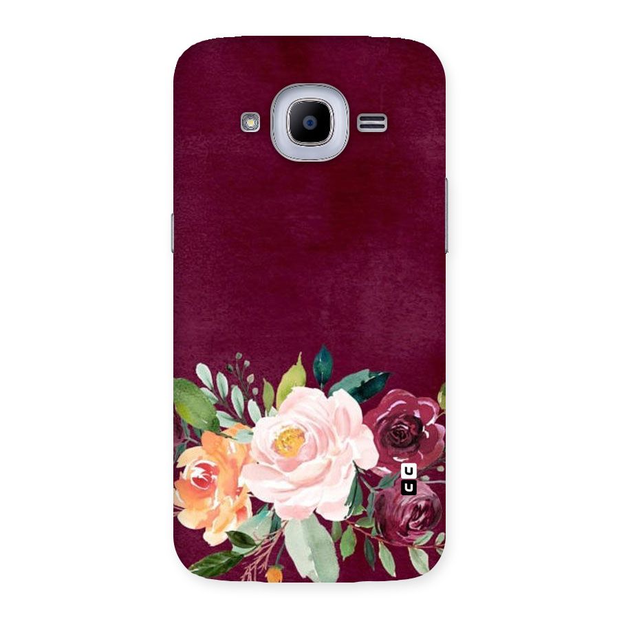 Plum Floral Design Back Case for Samsung Galaxy J2 Pro