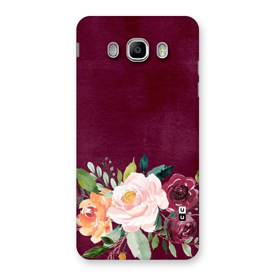 Plum Floral Design Back Case for Samsung Galaxy J5 2016