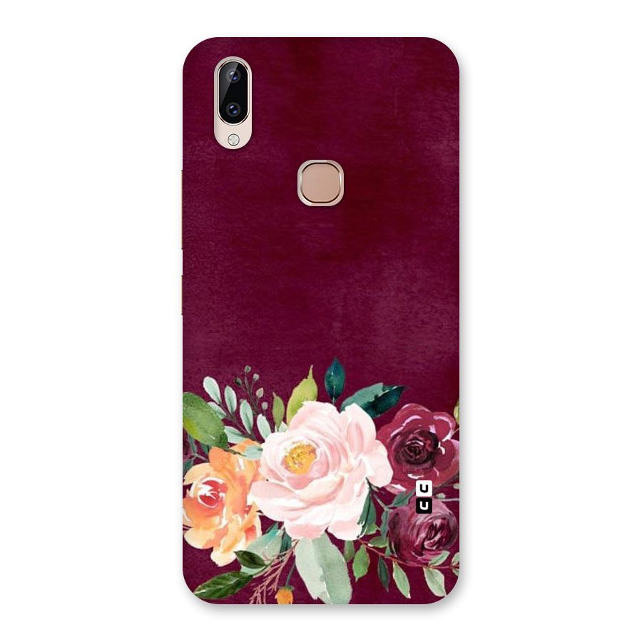Plum Floral Design Back Case for Vivo Y83 Pro