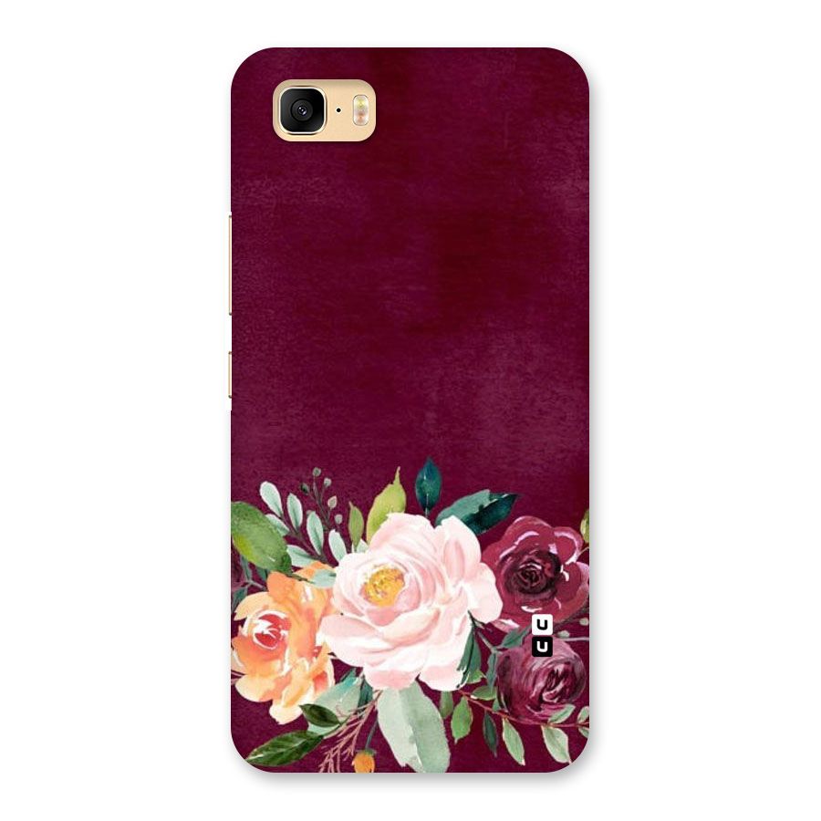 Plum Floral Design Back Case for Zenfone 3s Max