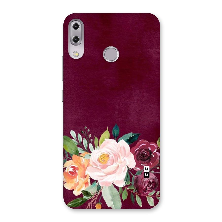 Plum Floral Design Back Case for Zenfone 5Z