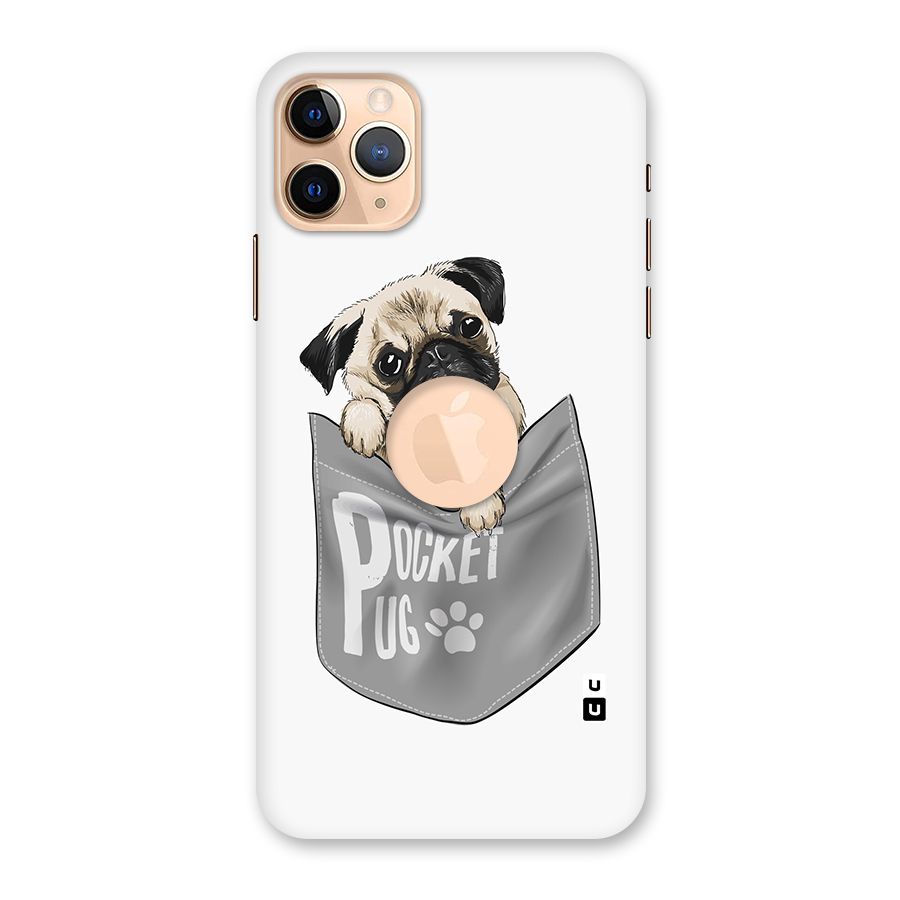Pocket Pug Back Case for iPhone 11 Pro Max Logo Cut