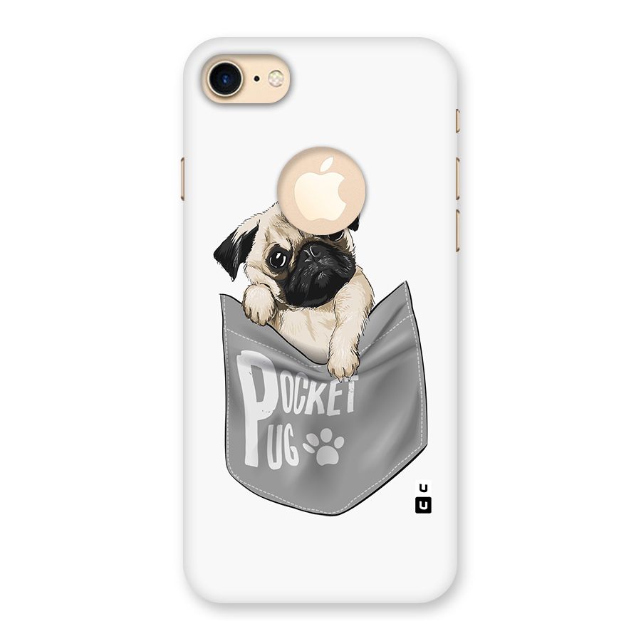 Pocket Pug Back Case for iPhone 7 Logo Cut