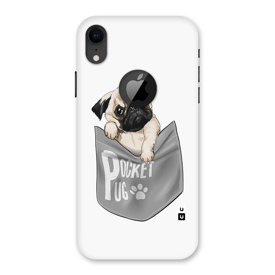 Pocket Pug Back Case for iPhone XR Logo Cut