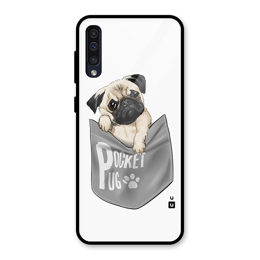 Pocket Pug Glass Back Case for Galaxy A50