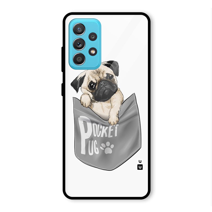 Pocket Pug Glass Back Case for Galaxy A52