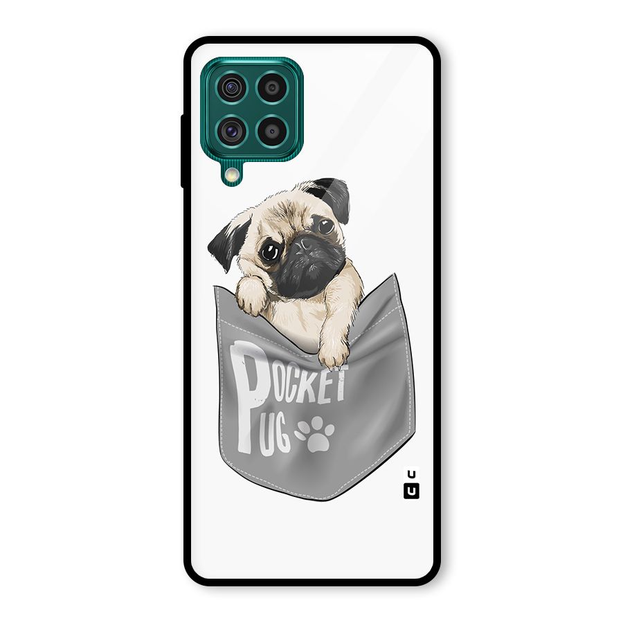 Pocket Pug Glass Back Case for Galaxy F62