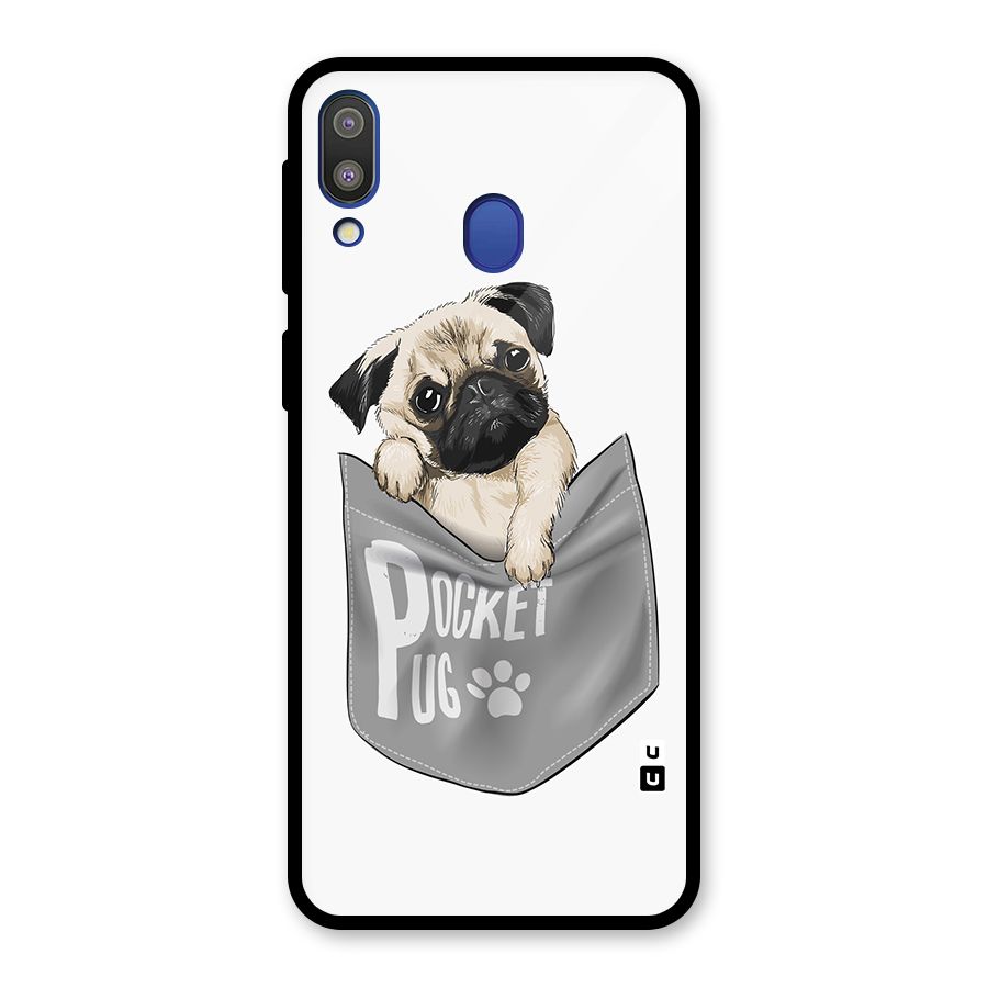 Pocket Pug Glass Back Case for Galaxy M20