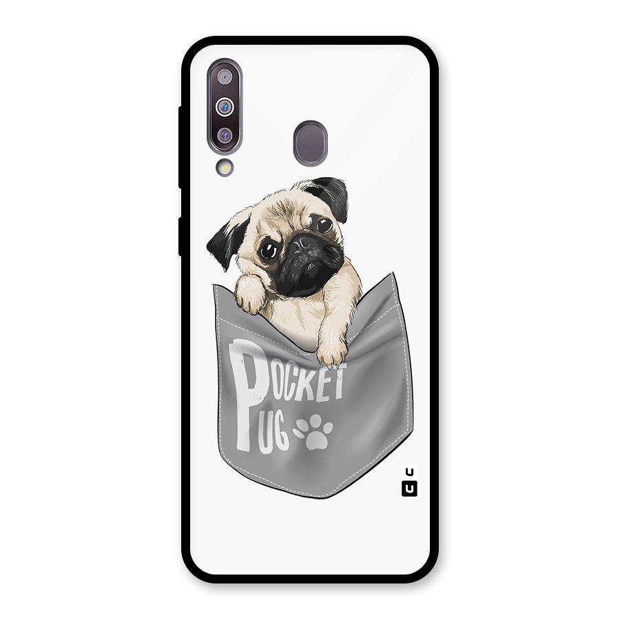 Pocket Pug Glass Back Case for Galaxy M30