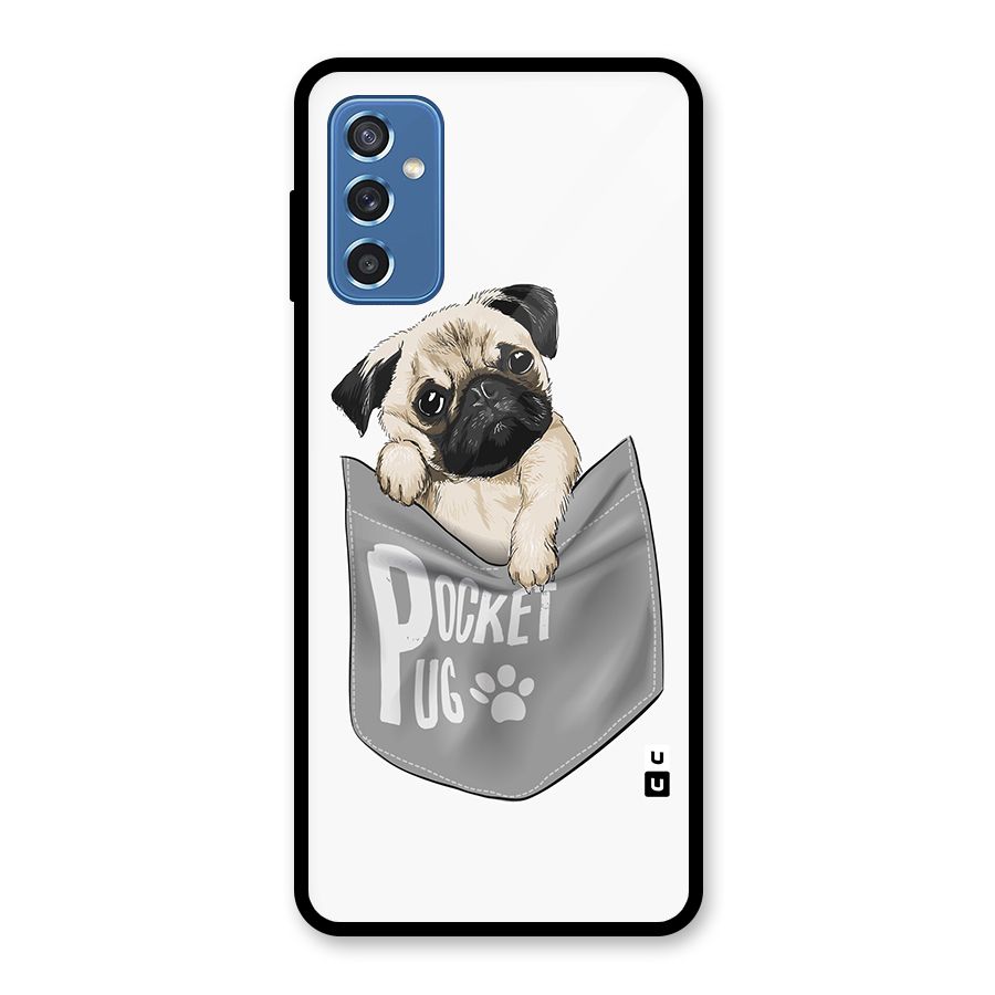 Pocket Pug Glass Back Case for Galaxy M52 5G