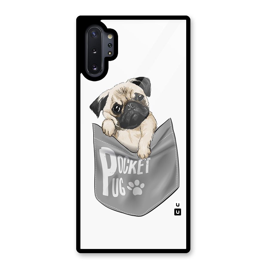 Pocket Pug Glass Back Case for Galaxy Note 10 Plus