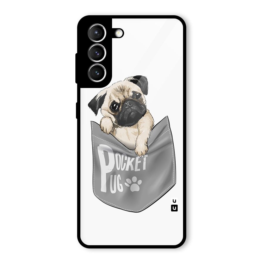 Pocket Pug Glass Back Case for Galaxy S21 5G