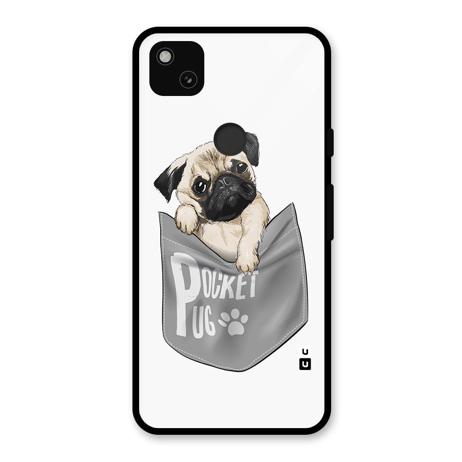 Pocket Pug Glass Back Case for Google Pixel 4a