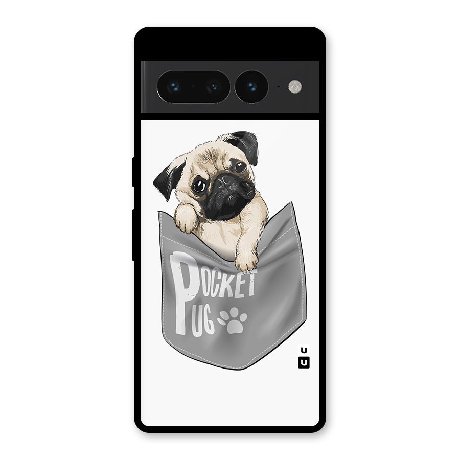 Pocket Pug Glass Back Case for Google Pixel 7 Pro