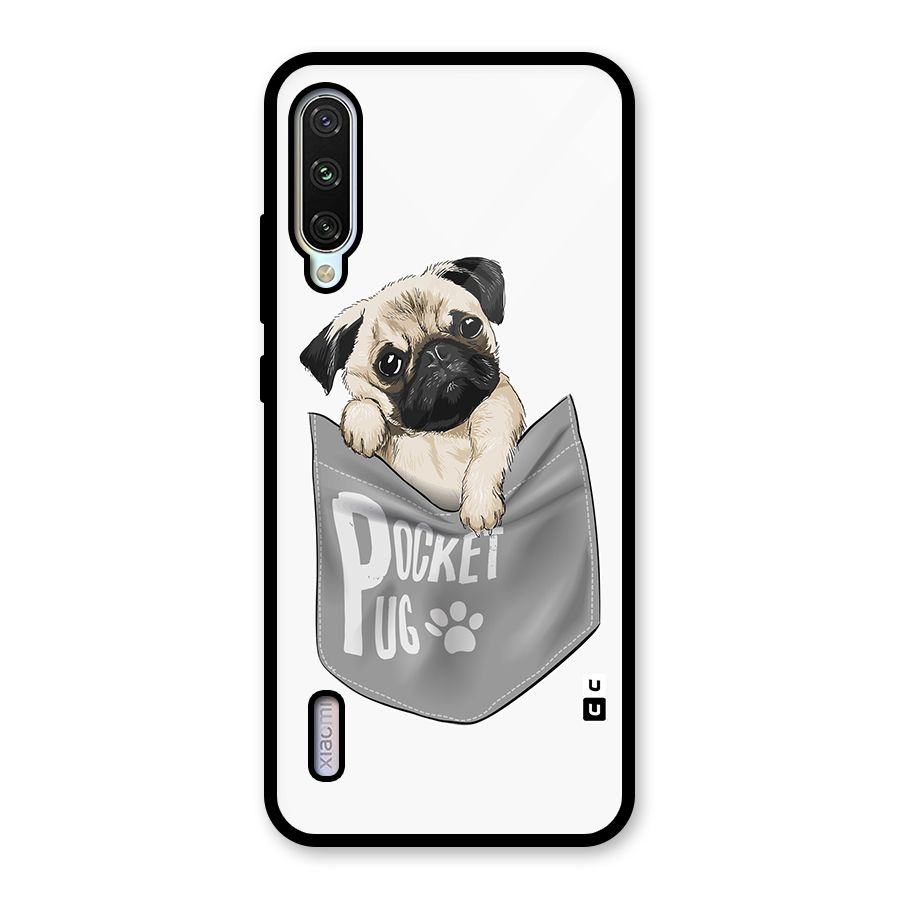 Pocket Pug Glass Back Case for Mi A3