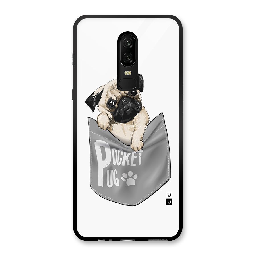 Pocket Pug Glass Back Case for OnePlus 6