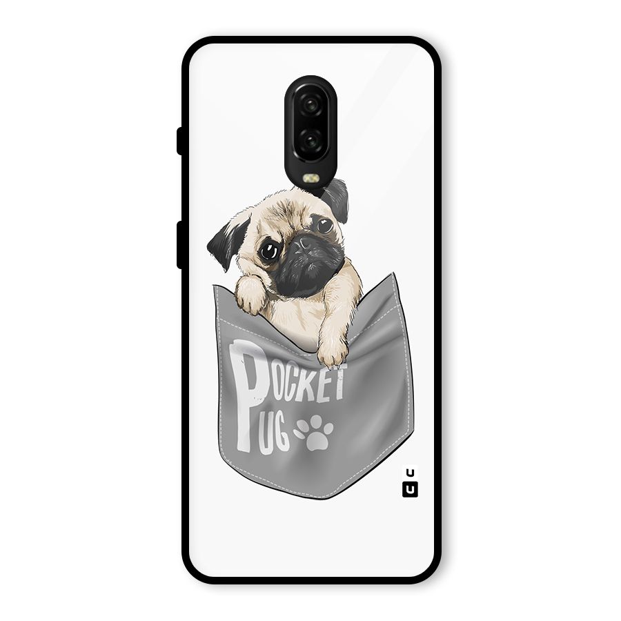 Pocket Pug Glass Back Case for OnePlus 6T