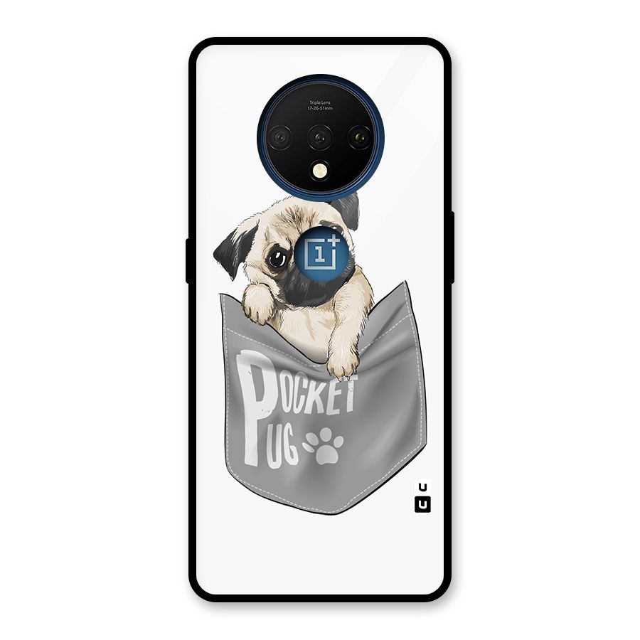 Pocket Pug Glass Back Case for OnePlus 7T