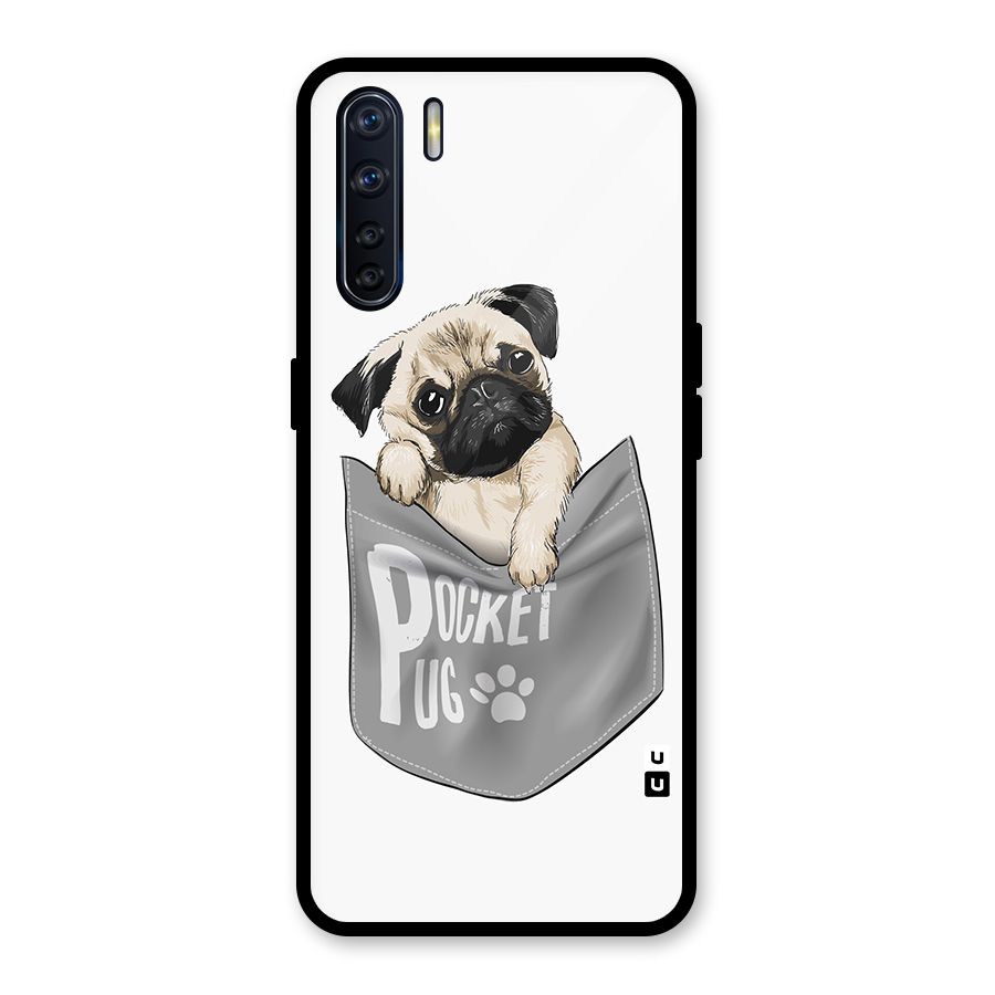 Pocket Pug Glass Back Case for Oppo F15