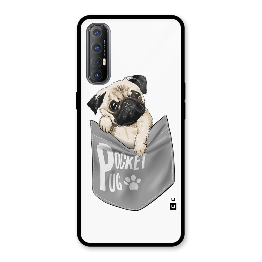 Pocket Pug Glass Back Case for Oppo Reno3 Pro