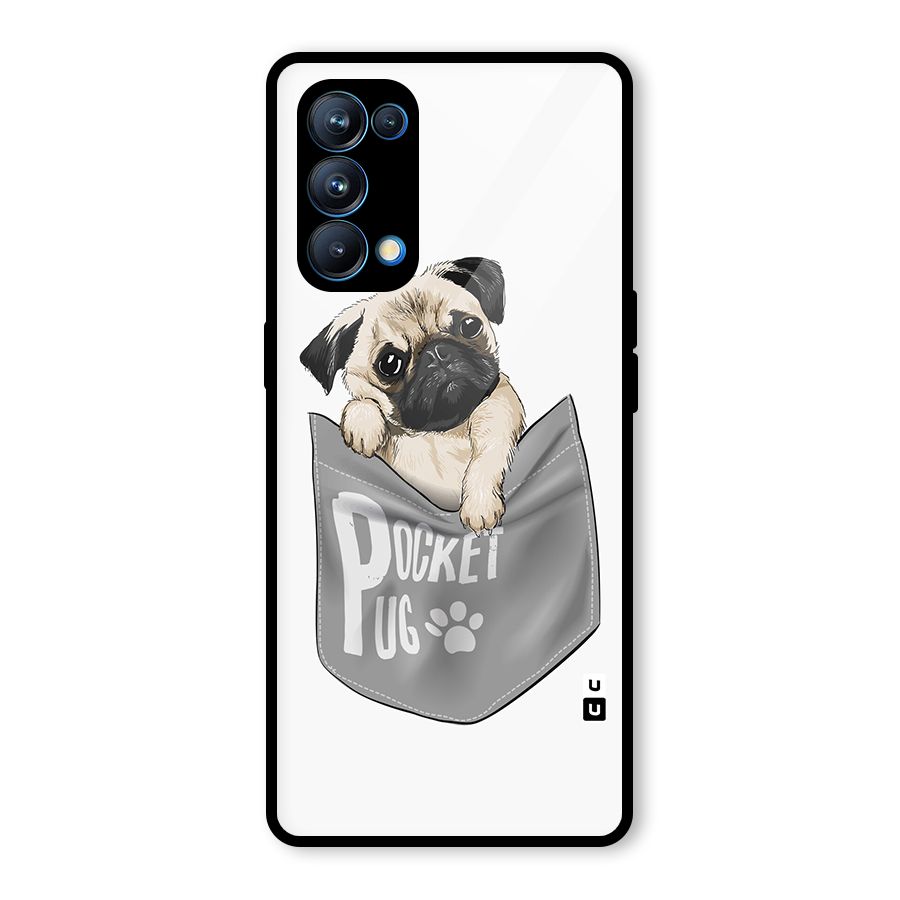Pocket Pug Glass Back Case for Oppo Reno5 Pro 5G
