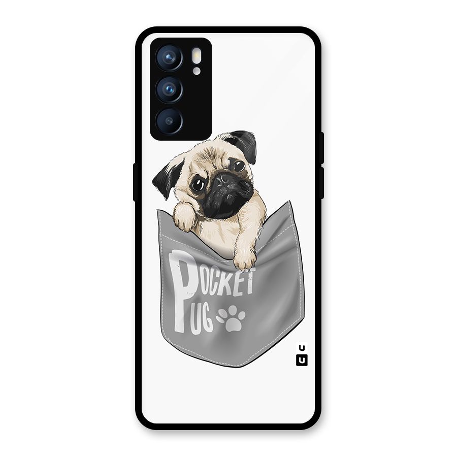 Pocket Pug Glass Back Case for Oppo Reno6 5G
