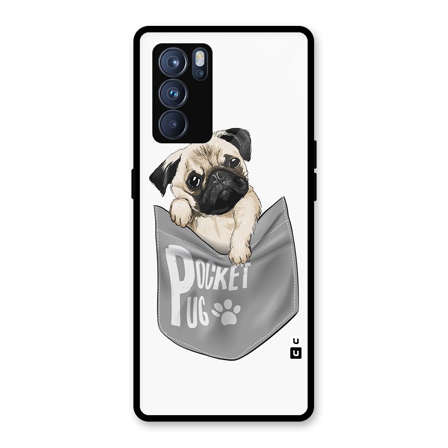 Pocket Pug Glass Back Case for Oppo Reno6 Pro 5G