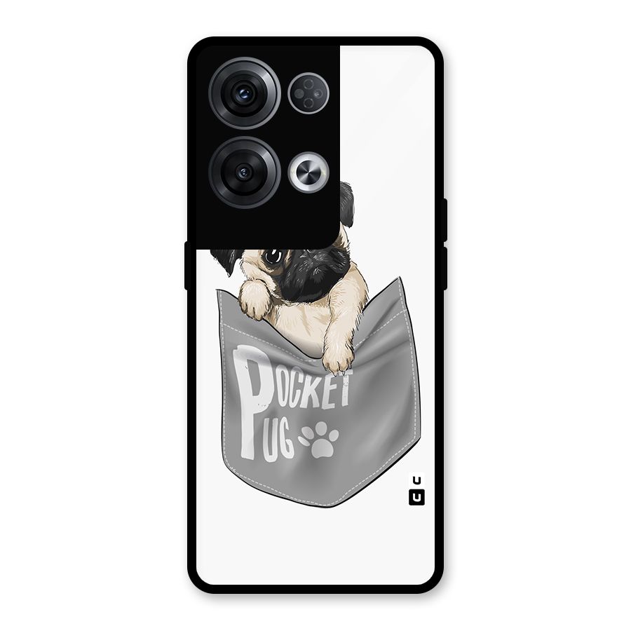 Pocket Pug Glass Back Case for Oppo Reno8 Pro 5G