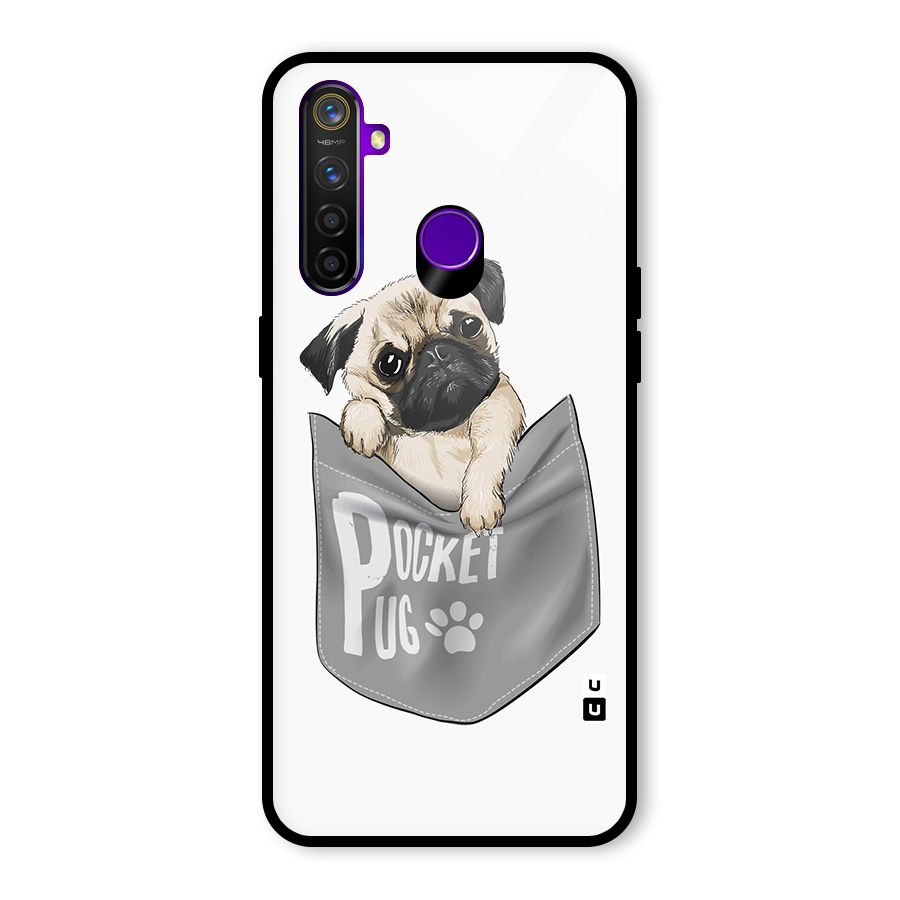 Pocket Pug Glass Back Case for Realme 5 Pro