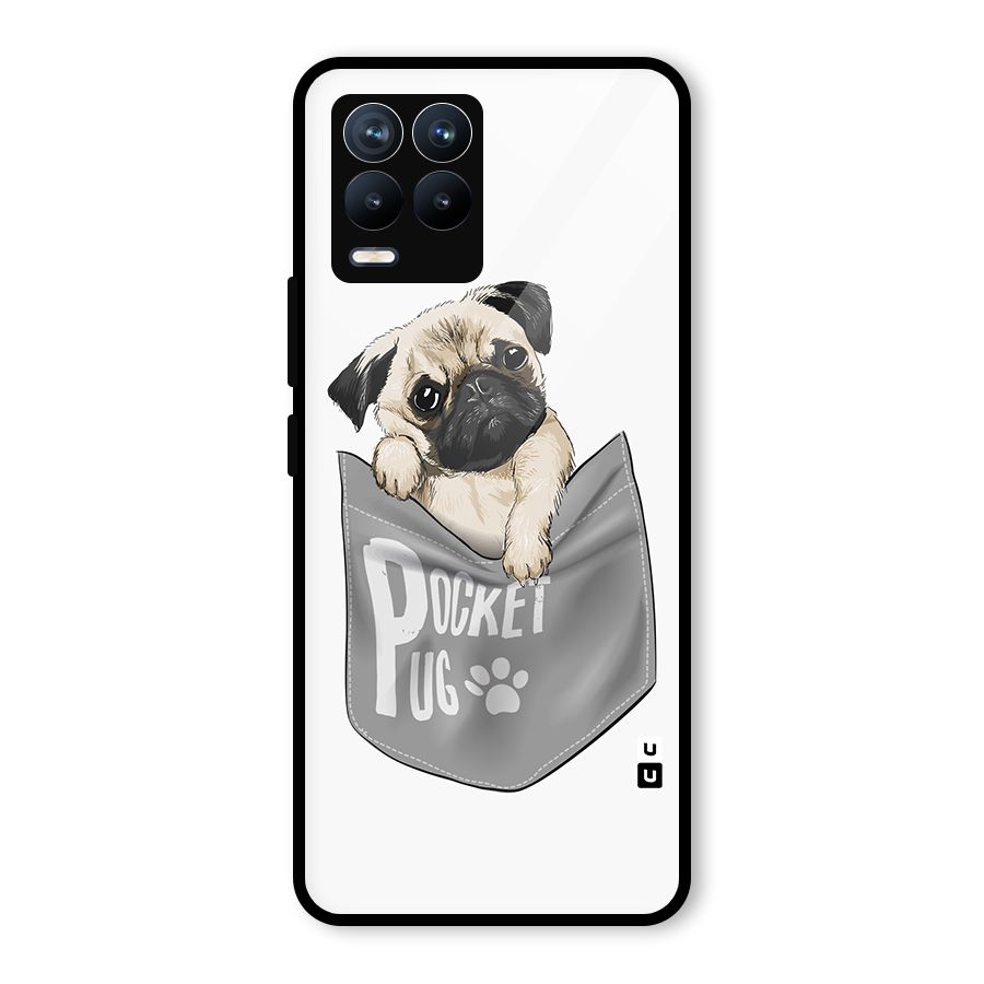 Pocket Pug Glass Back Case for Realme 8