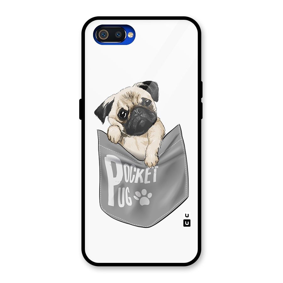 Pocket Pug Glass Back Case for Realme C2