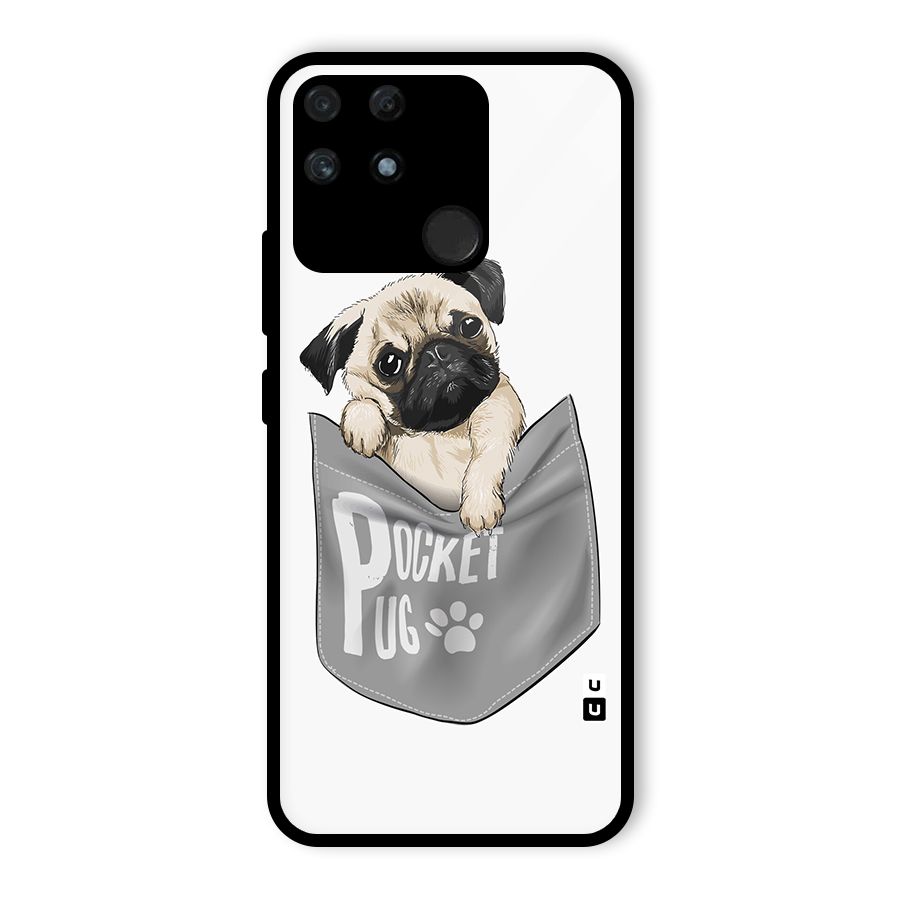 Pocket Pug Glass Back Case for Realme Narzo 50A