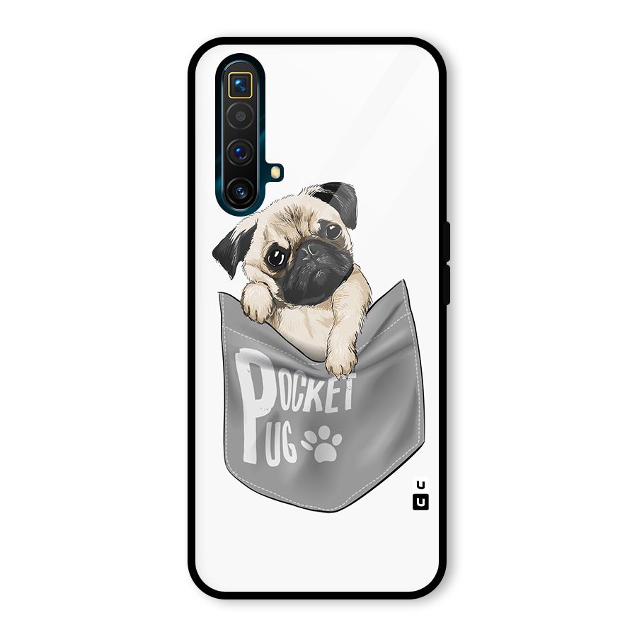 Pocket Pug Glass Back Case for Realme X3 SuperZoom