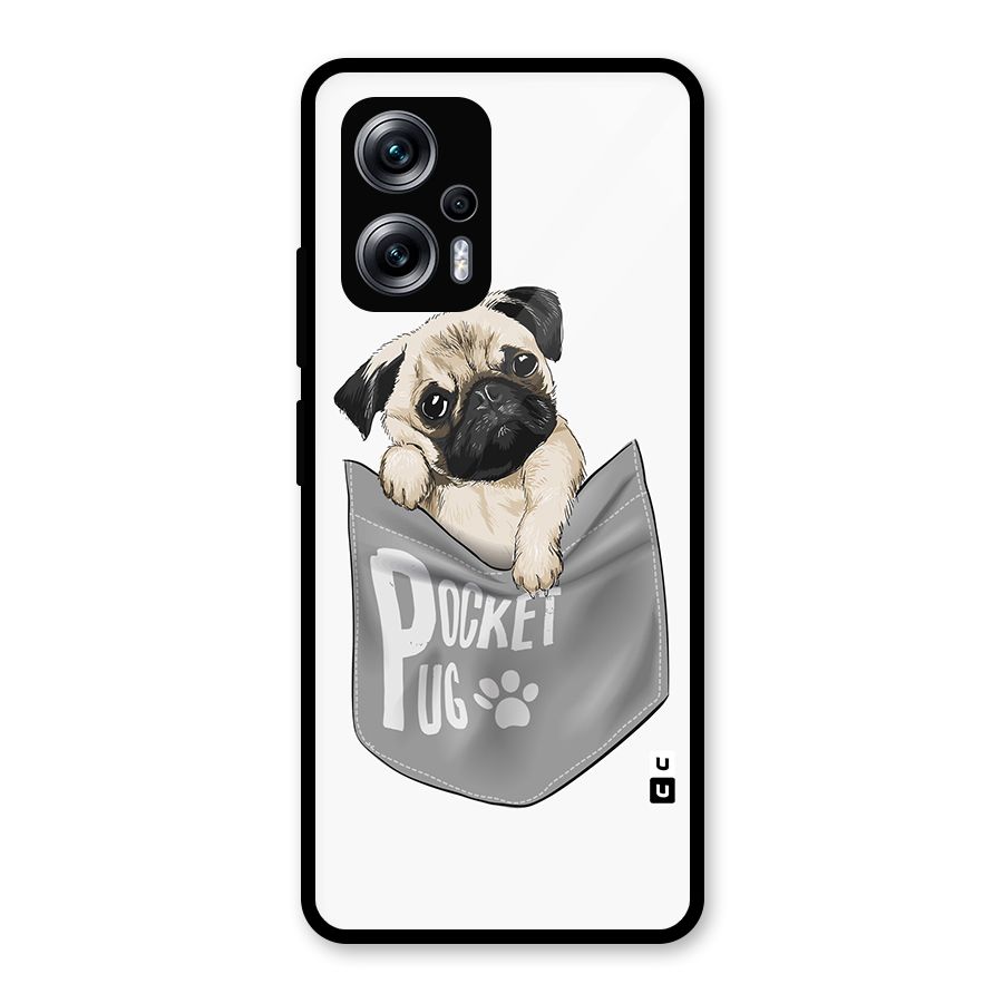 Pocket Pug Glass Back Case for Redmi K50i