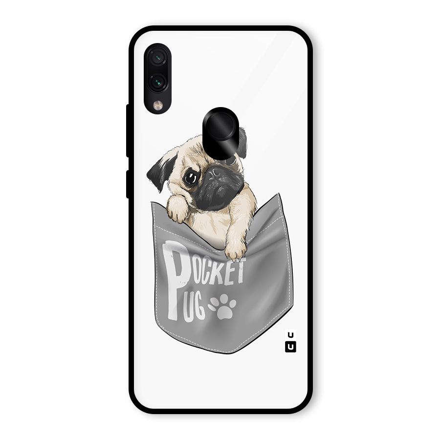 Pocket Pug Glass Back Case for Redmi Note 7 Pro