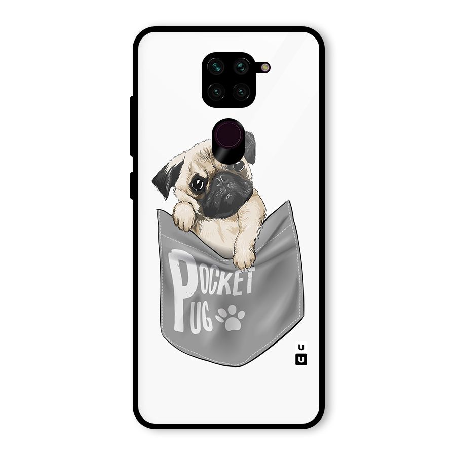 Pocket Pug Glass Back Case for Redmi Note 9