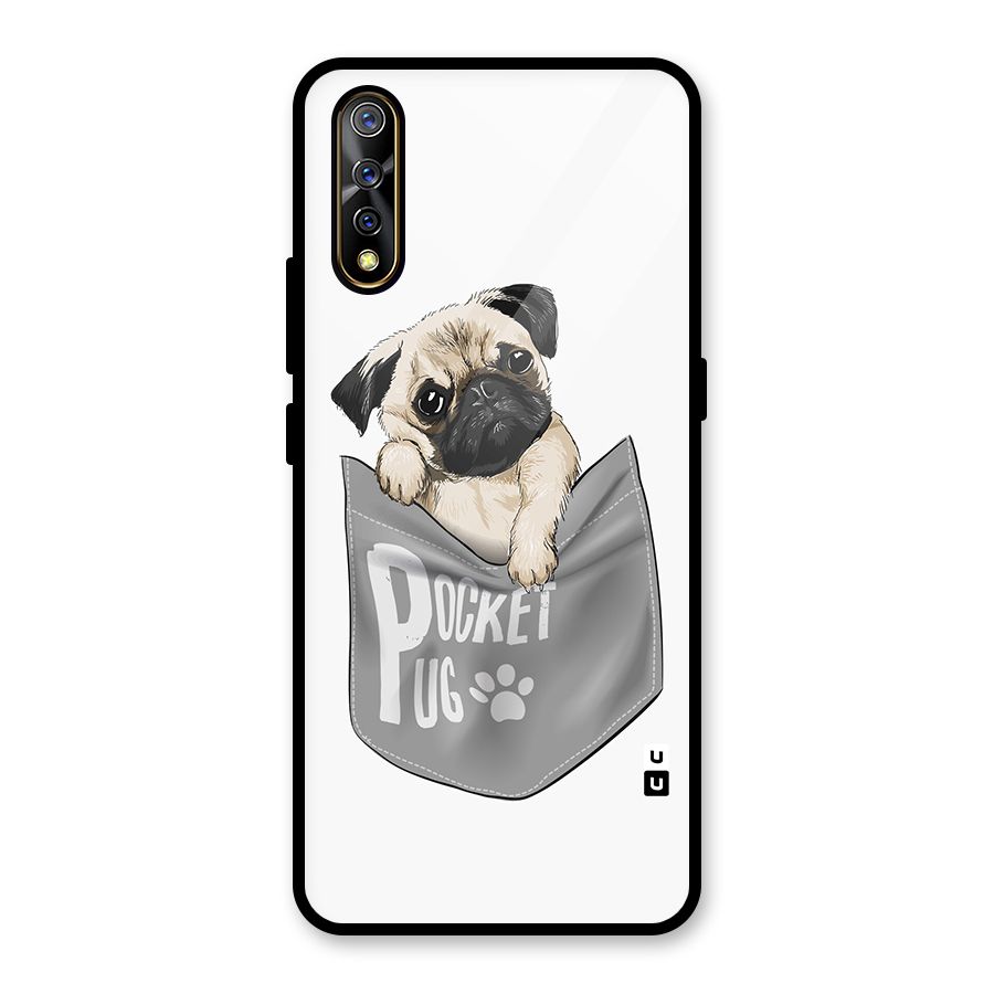 Pocket Pug Glass Back Case for Vivo S1